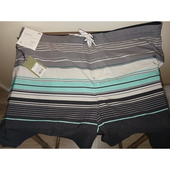 Goodfellow & Co Other - Good fellow & Co Men's Swimsuit Board Shorts Striped Pockets Swim Trunks Sz XL